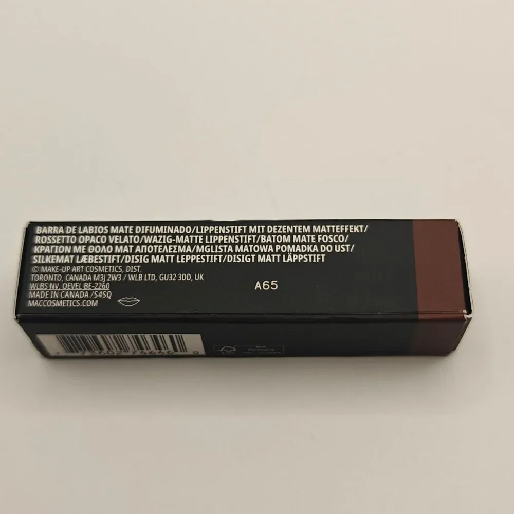 MAC Powder Kiss Hazy Matte Lipstick Chestnut 0.12oz New in Box